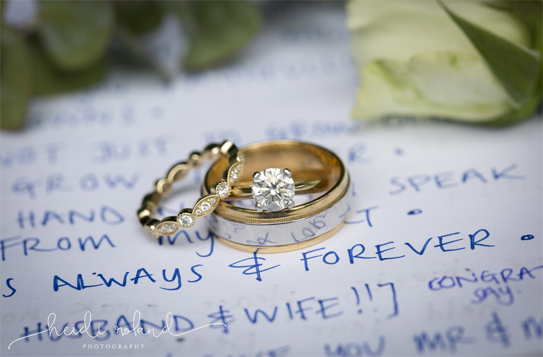 awbury arboretum wedding, wedding rings on vows