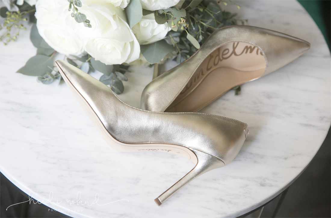 Heidi Roland Photography, wedding shoes, bridal flowers, PAFA