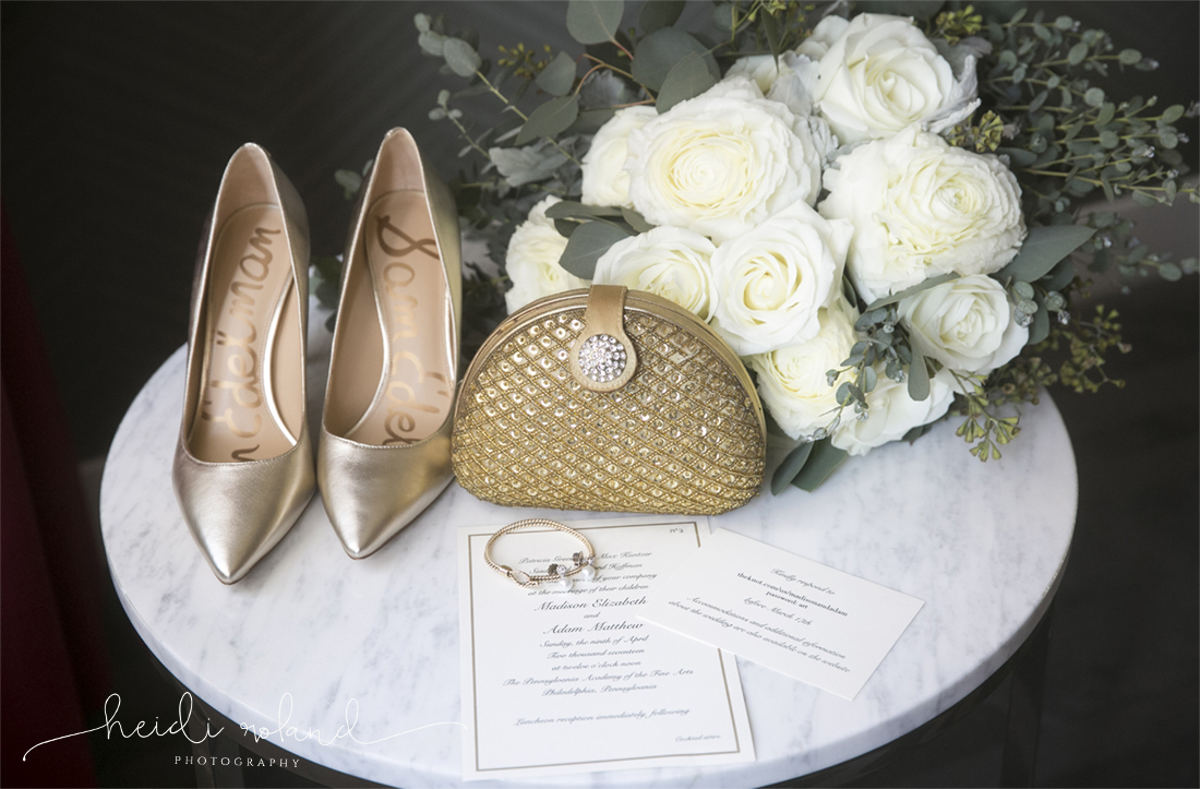 Heidi Roland Photography, wedding details, shoes, invitation
