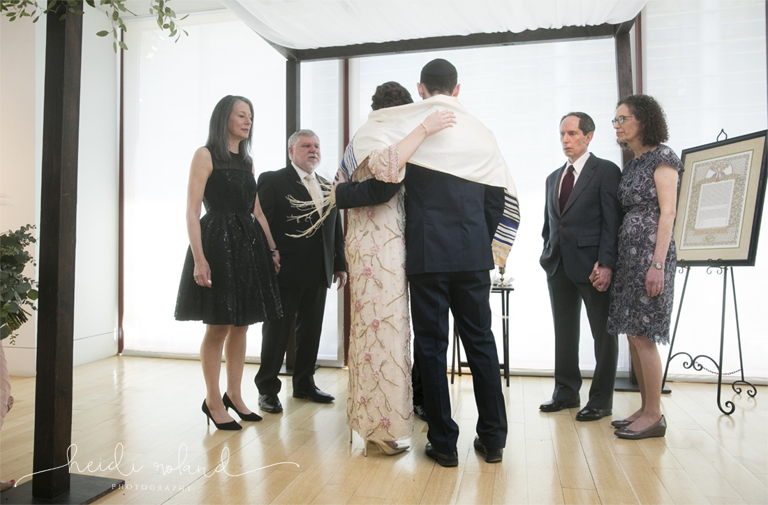 Heidi Roland Photography, jewish wedding ceremony at PAFA