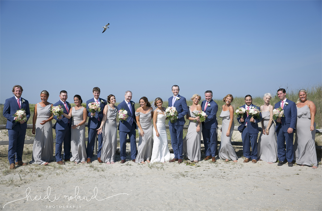 Icona Golden Inn wedding, beach bridal party avalon
