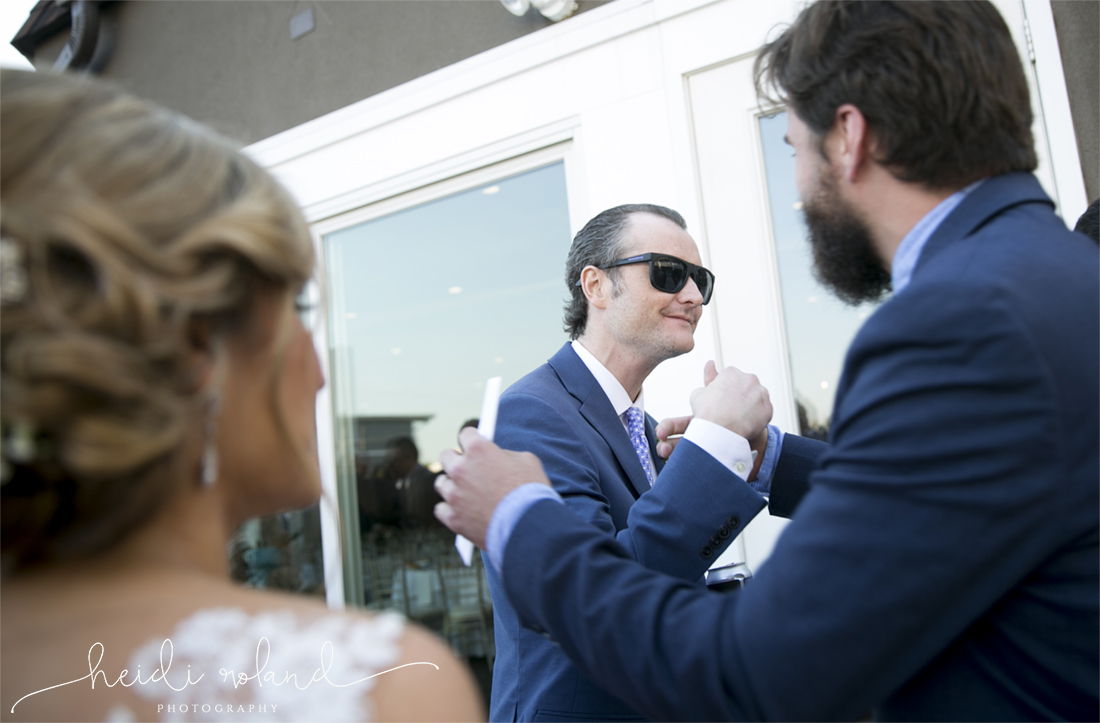 Icona Golden Inn wedding, groom at cocktail hour