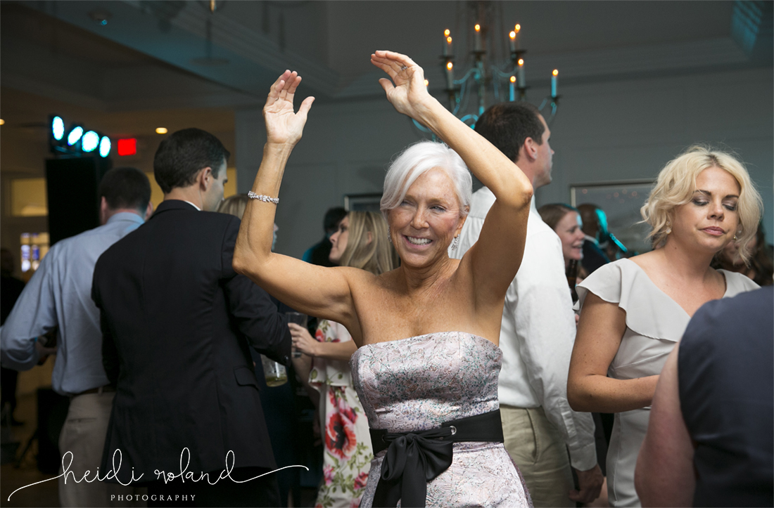 Icona Golden Inn wedding, mom dancing at reception