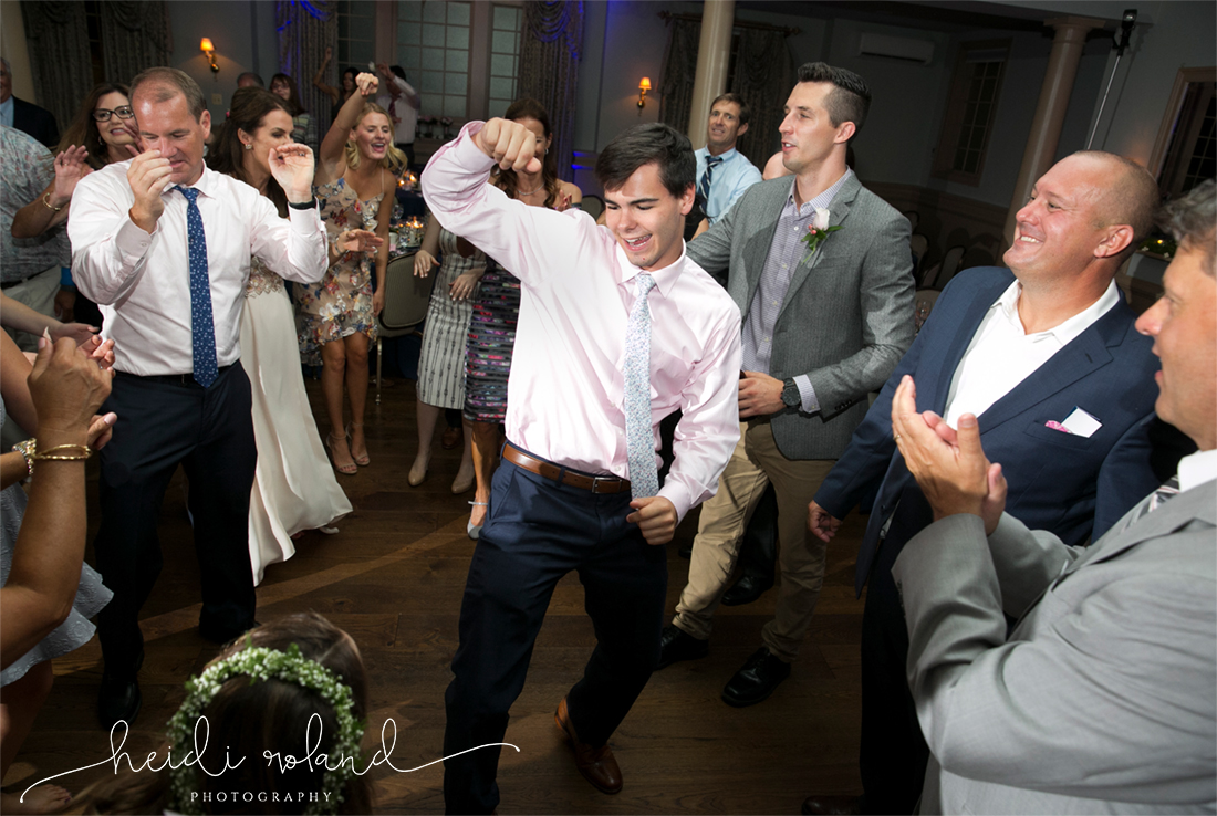 Joseph Ambler Inn Wedding reception dancing 