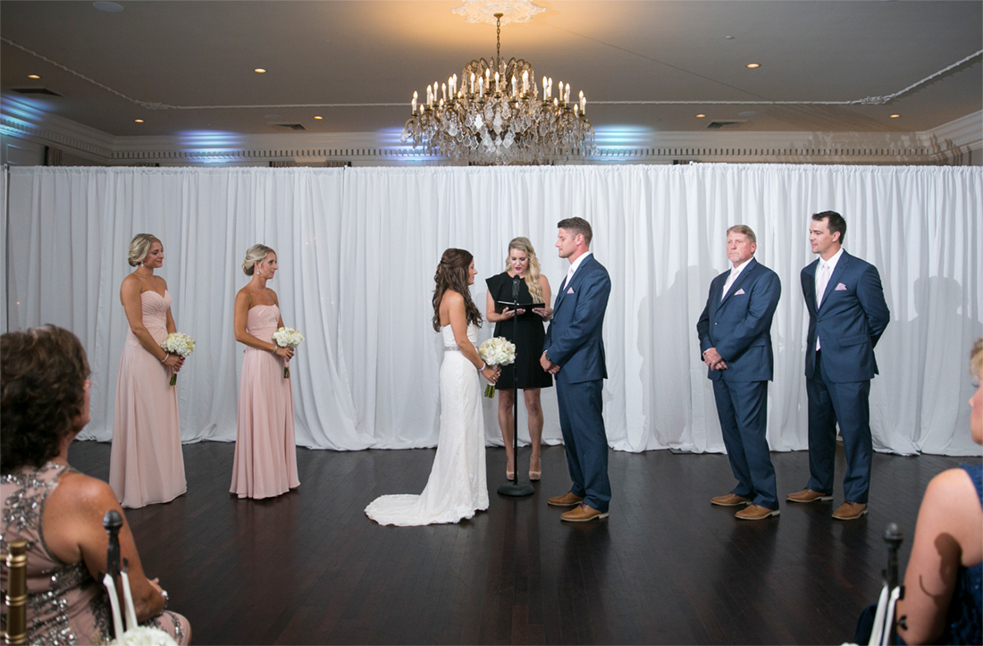 ceremony at Blue Bell Country Club wedding