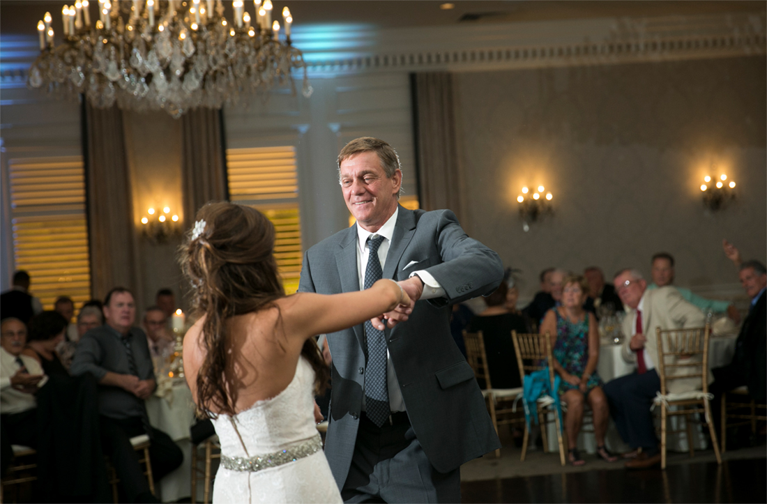 father daughter dance at Blue Bell Country Club wedding