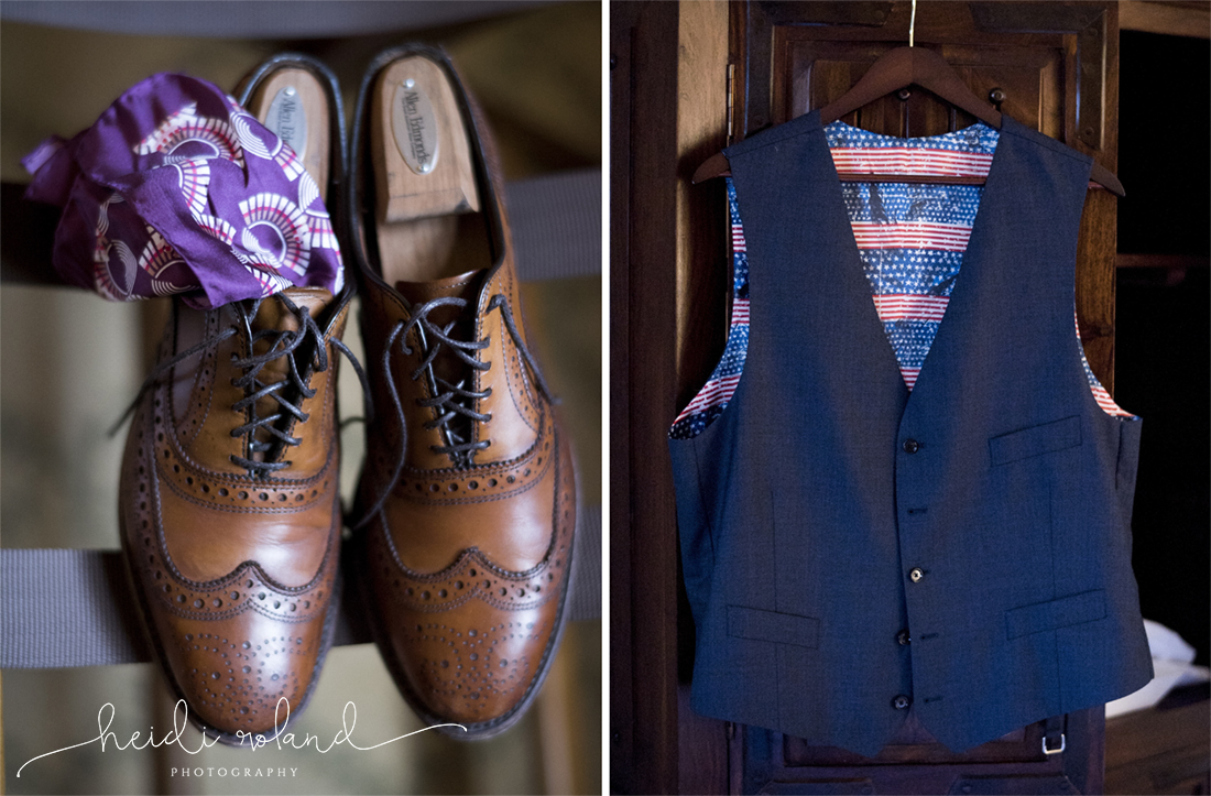 Racquet Club Of Philadelphia Wedding grooms shoes and vest