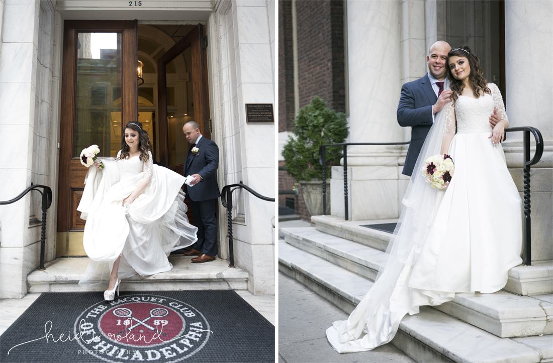 Racquet Club Of Philadelphia Wedding bride and groom 