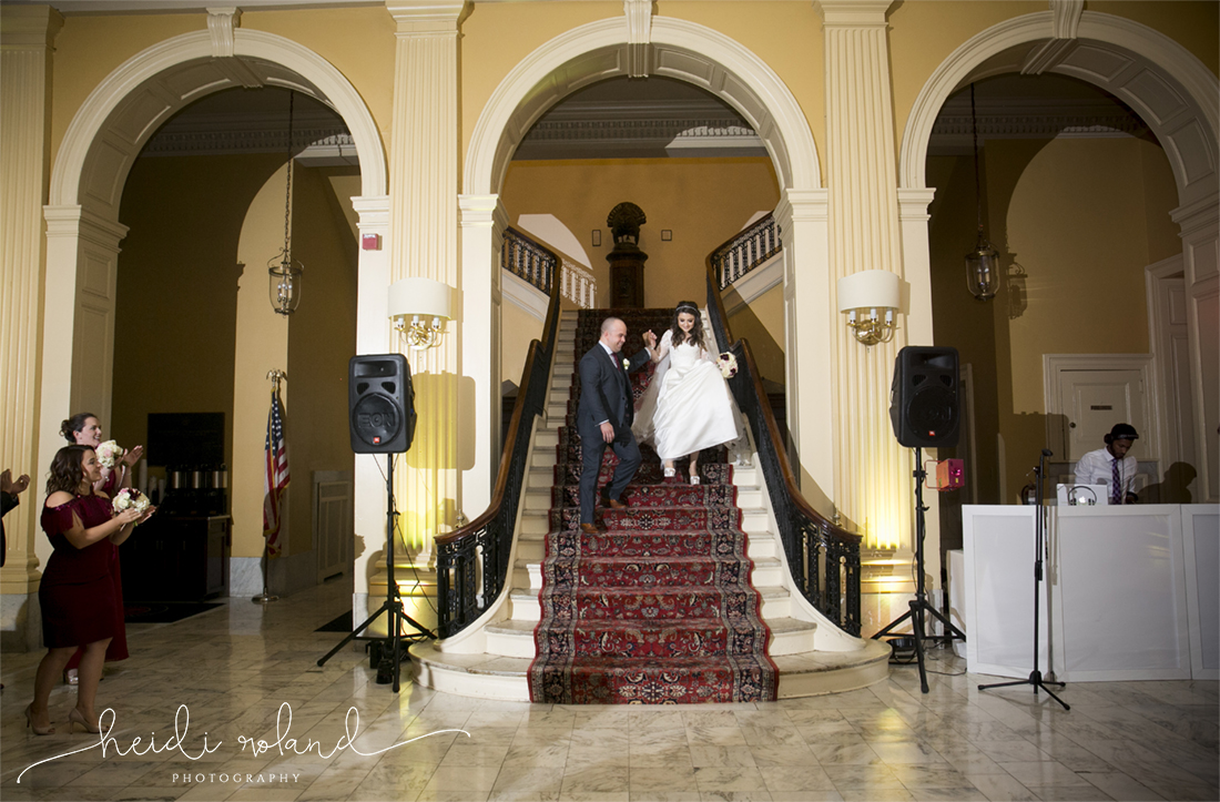 Racquet Club Of Philadelphia Wedding bride and groom announced into reception