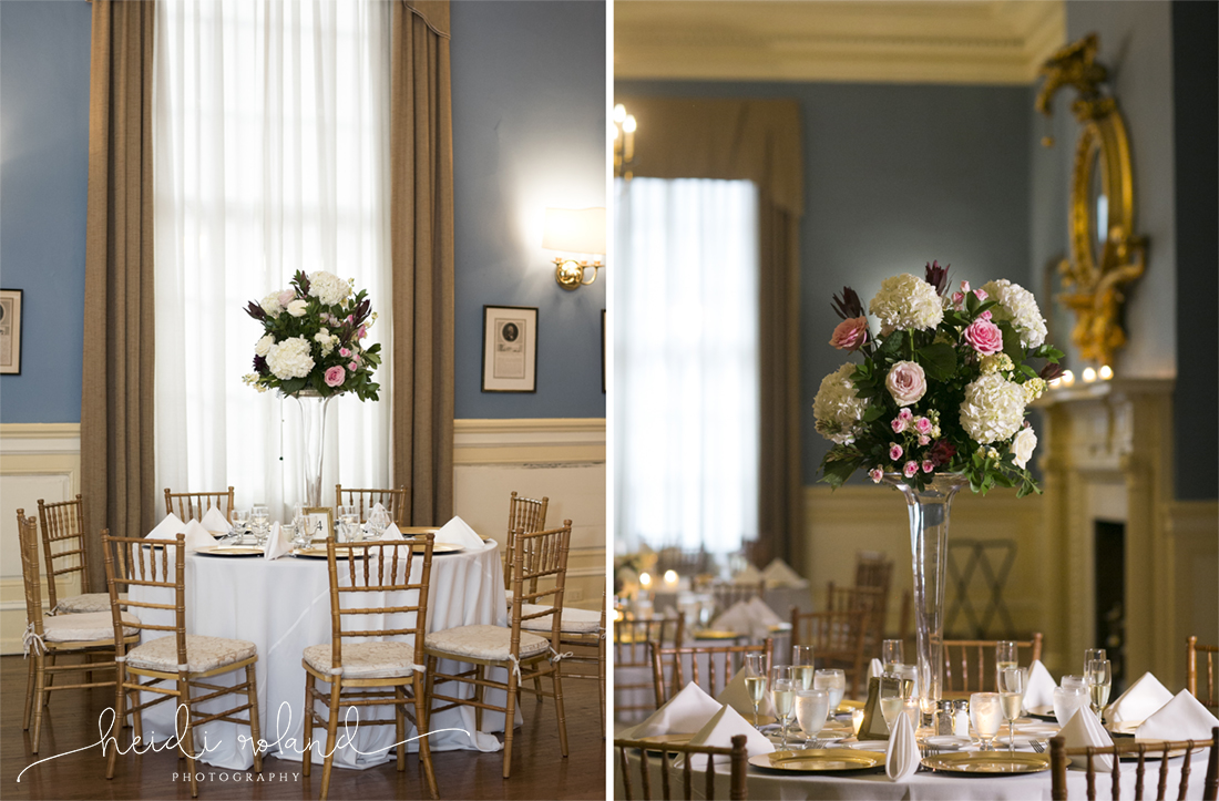 reception room decor Racquet Club Of Philadelphia Wedding