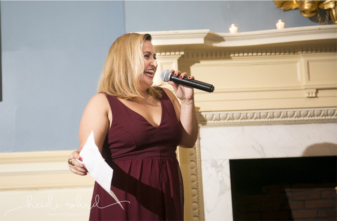 Racquet Club Of Philadelphia Wedding maid of honor speech 