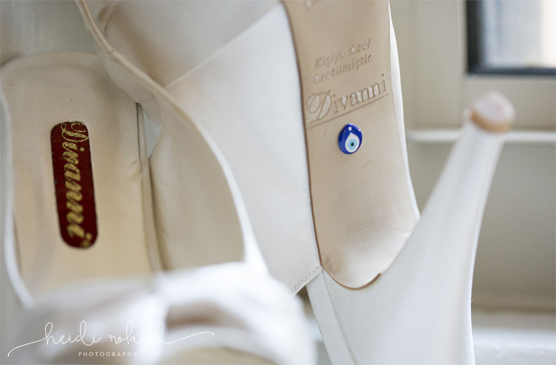 Racquet Club Of Philadelphia Wedding eye of god bride shoes details