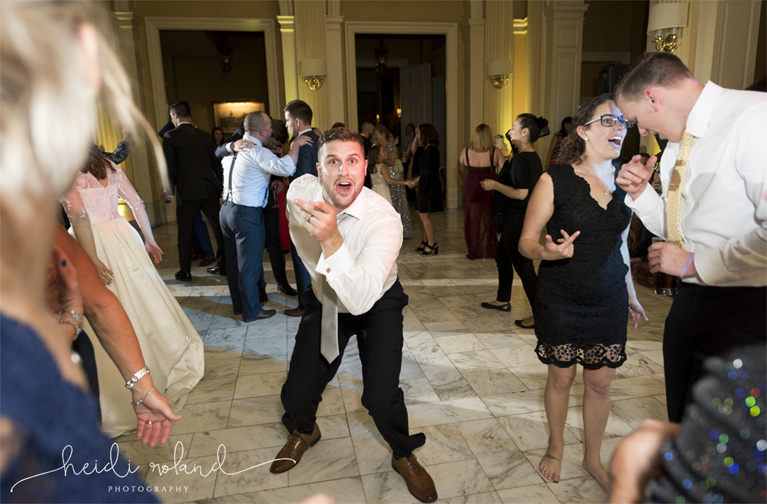 Racquet Club Of Philadelphia Wedding guest dancing at reception