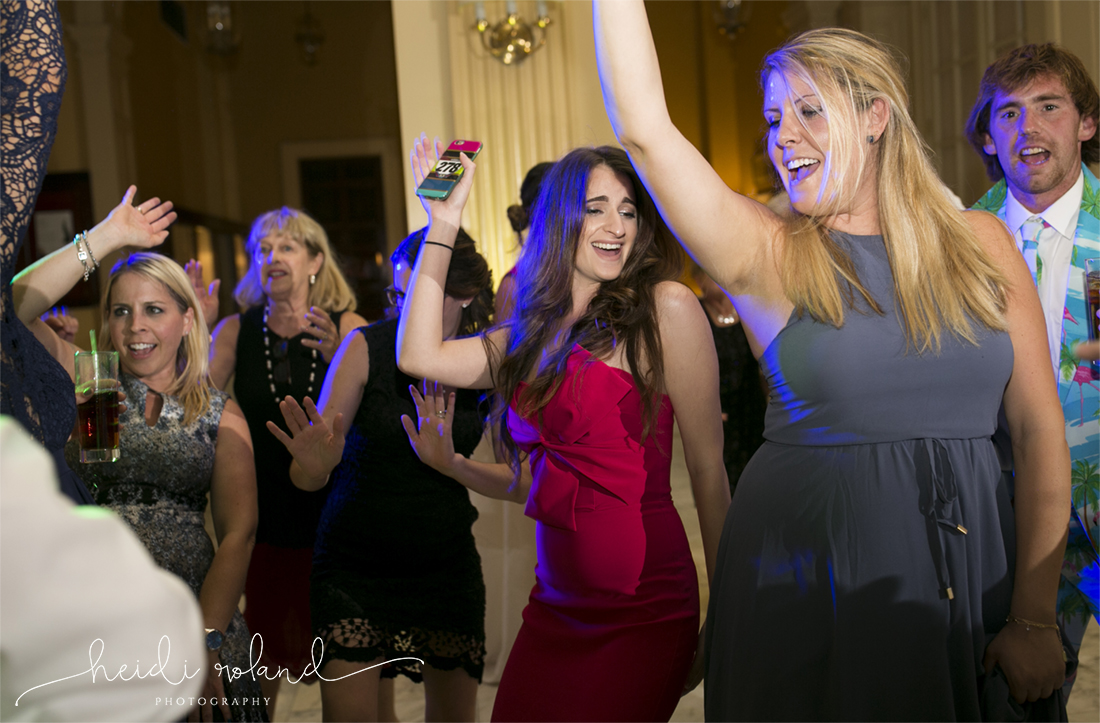 Racquet Club Of Philadelphia Wedding friends dancing at reception