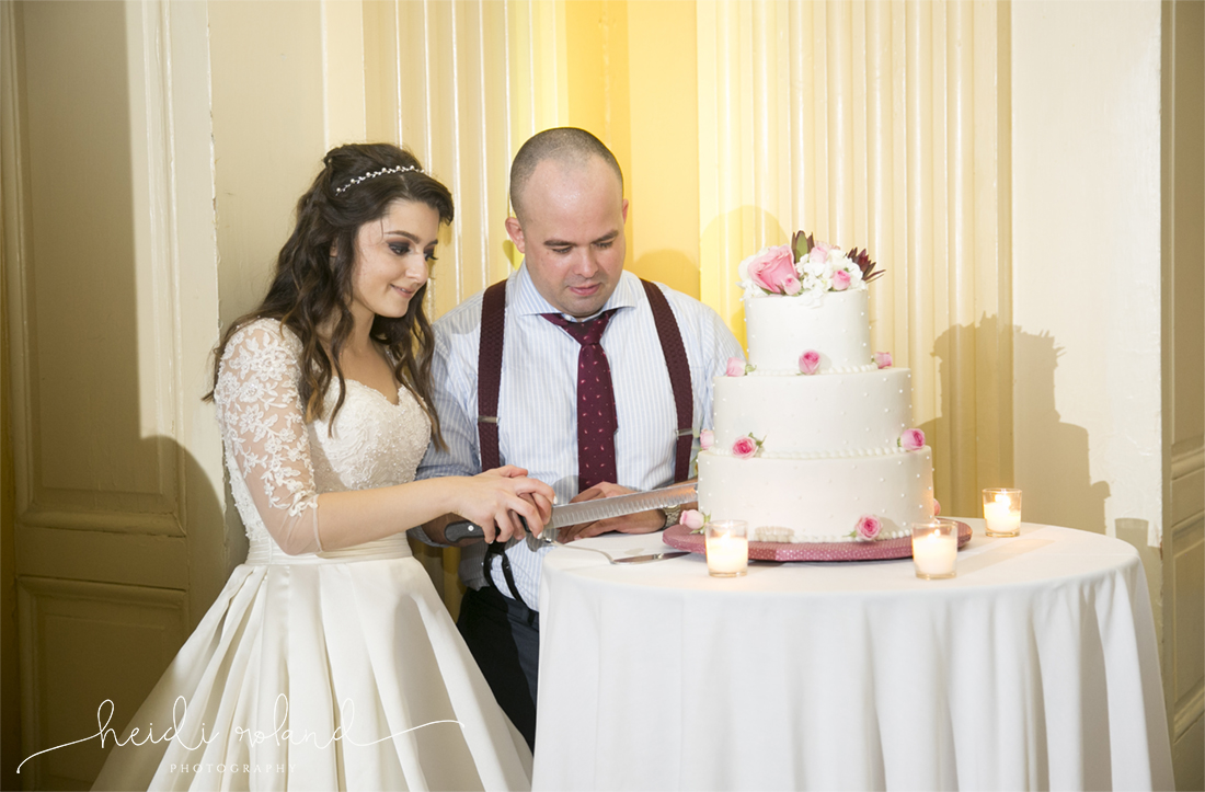 Racquet Club Of Philadelphia Wedding cake cutting