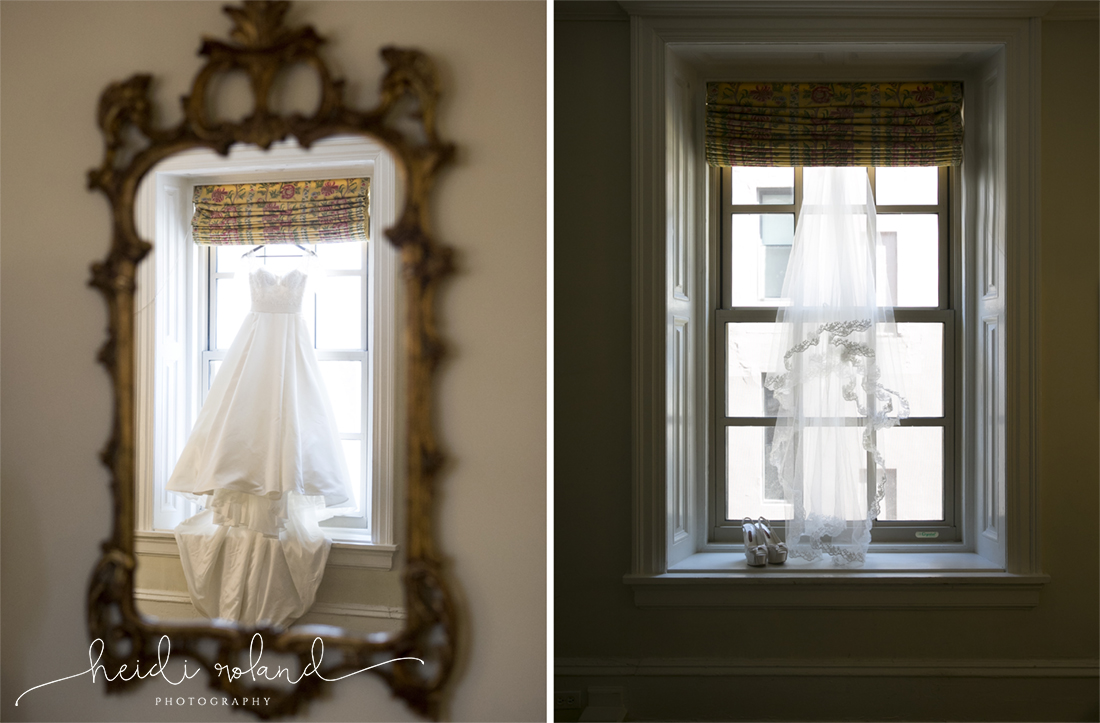 Racquet Club Of Philadelphia Wedding wedding dress and vail