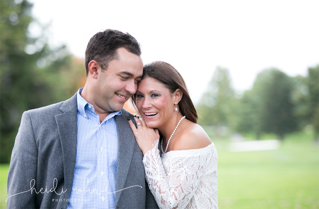 Oreland PA, North Hills Country Club Engagement Session, pearls