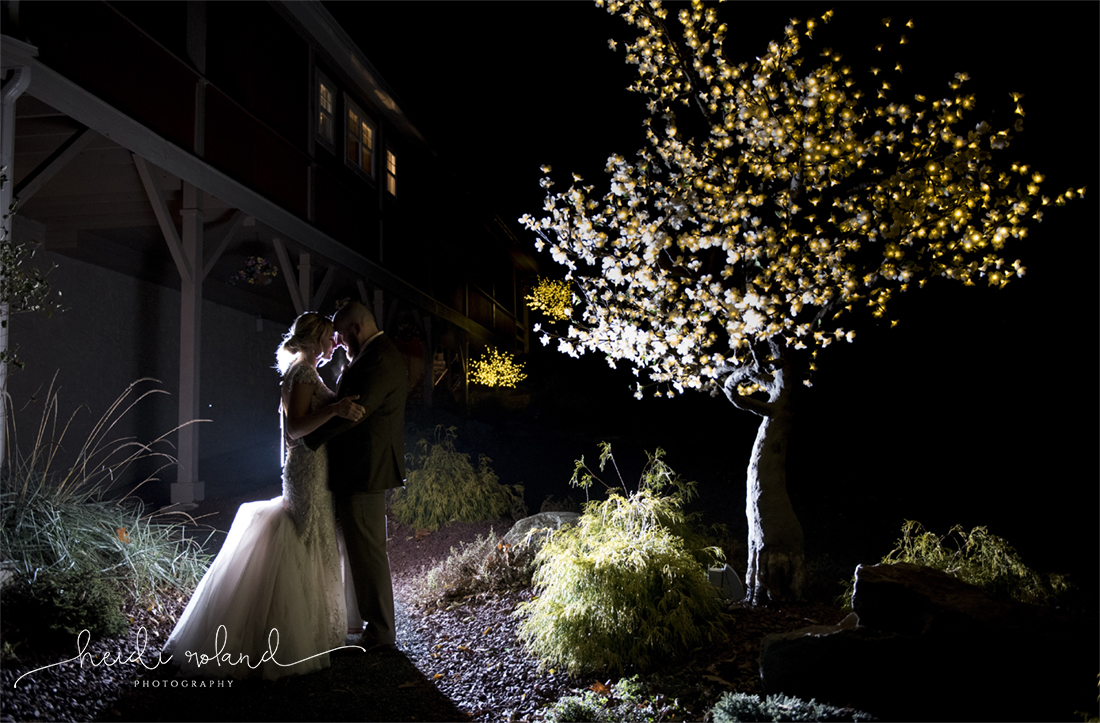 Heidi Roland Photography, Rustic Fall Wedding, night couples wedding photos