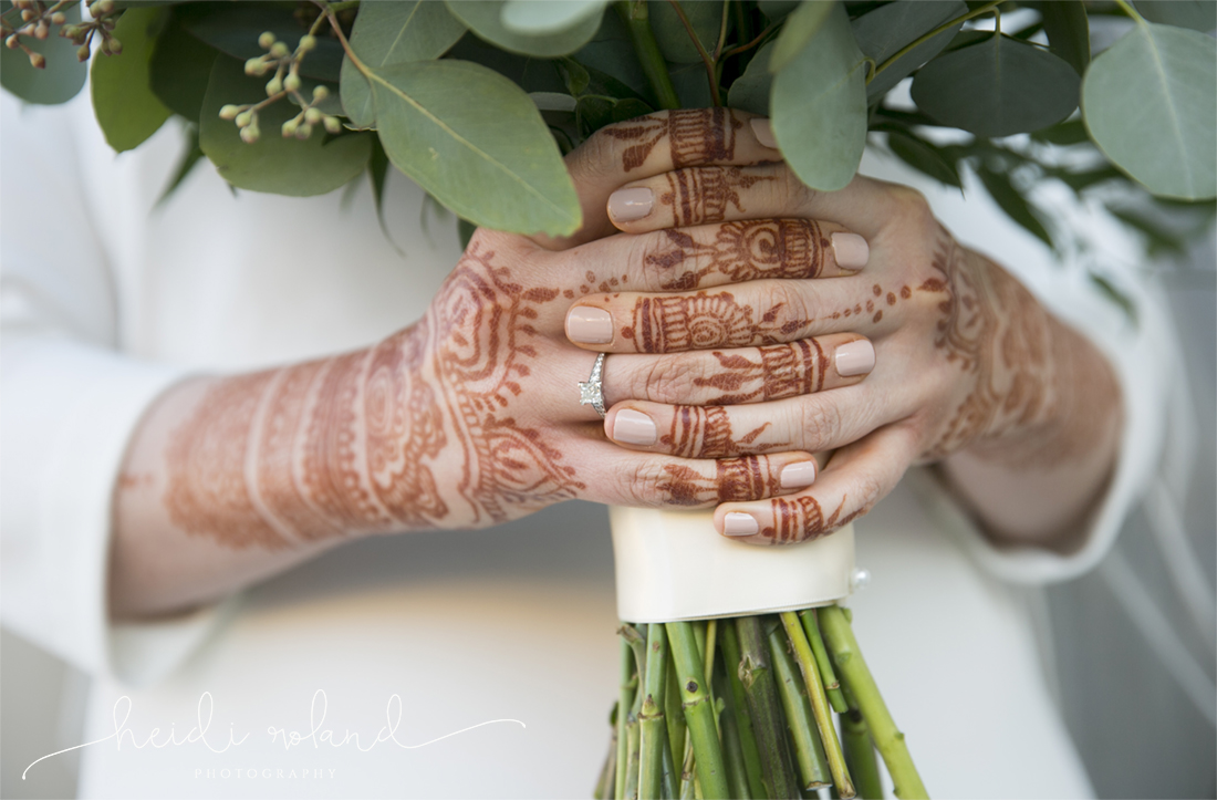 interfaith Wedding Pomme, heidi roland photogrpahy, bride's henna