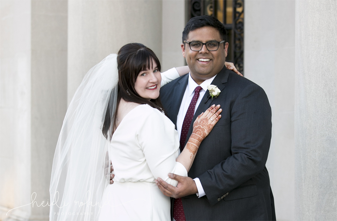 interfaith wedding Pomme, bride and groom, wedding henna