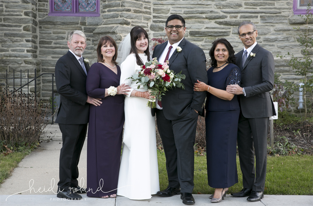 interfaith wedding Pomme, family formal portraits