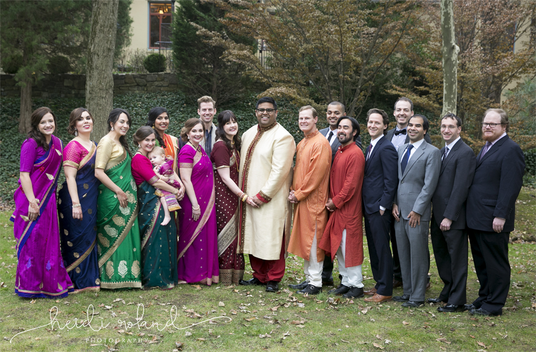 interfaith wedding Pomme, bridal party