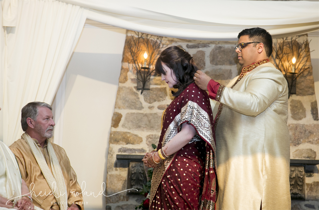 interfaith wedding Pomme, Hindu ceremony necklace for bride