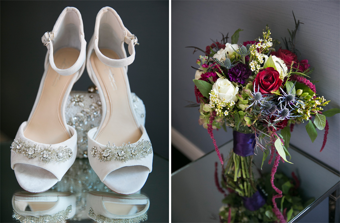 Cescaphe Ballroom Wedding Philadelphia PA, bridal shoes, Pennys Flowers bridal bouquet