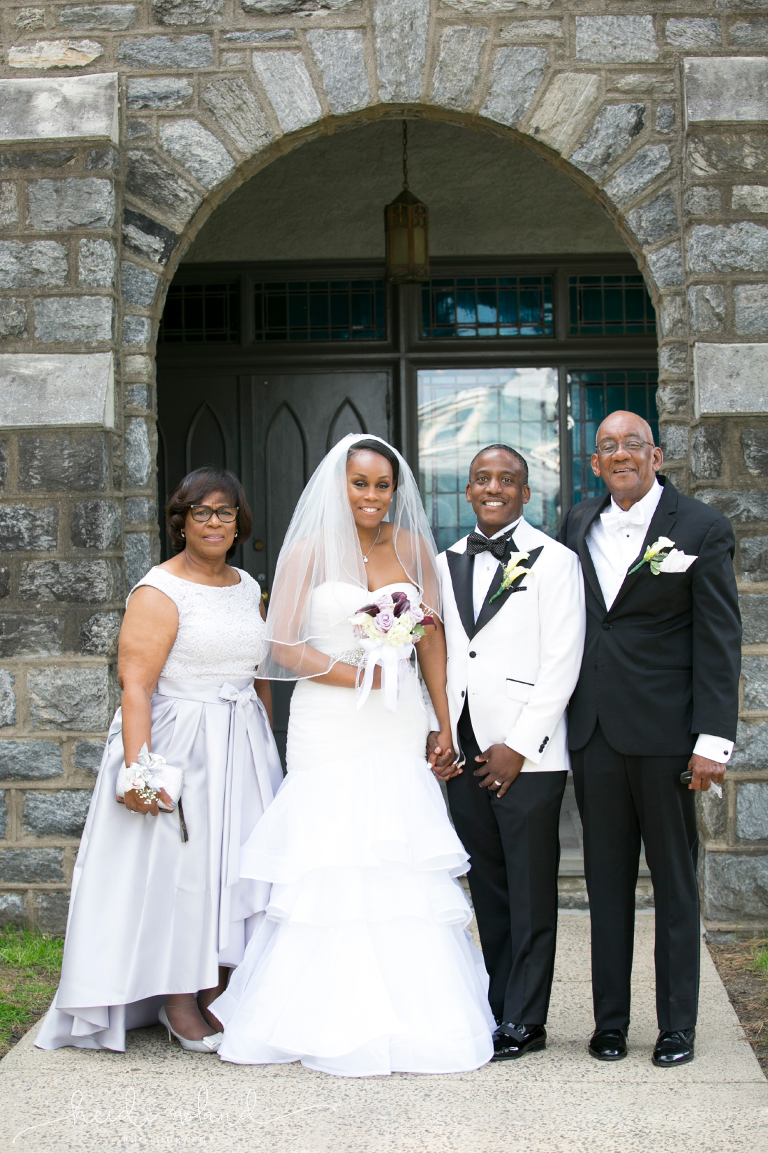 Bride family church portraits 