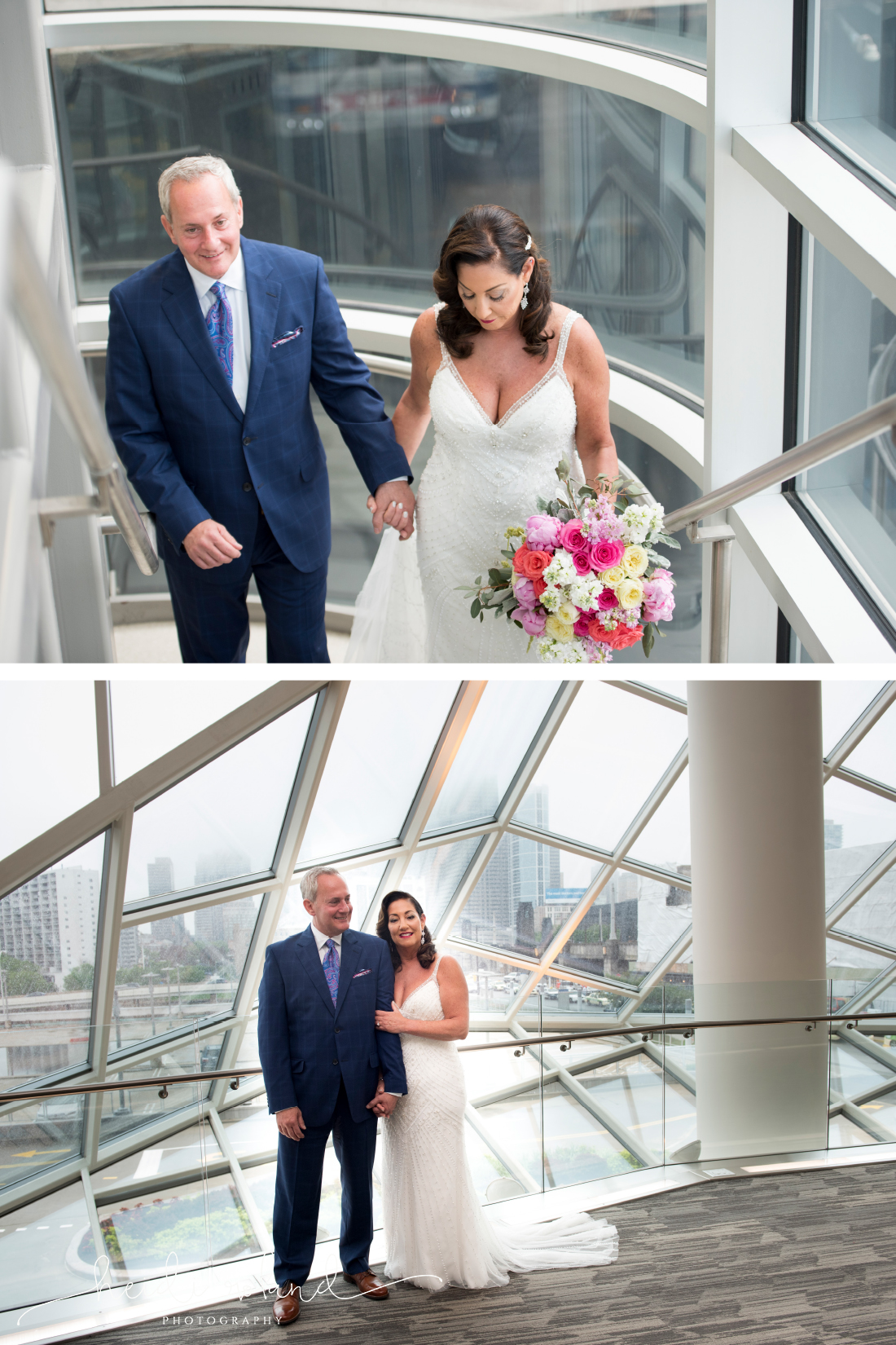 bride and groom couples cira centre portraits, Philadelphia skyline