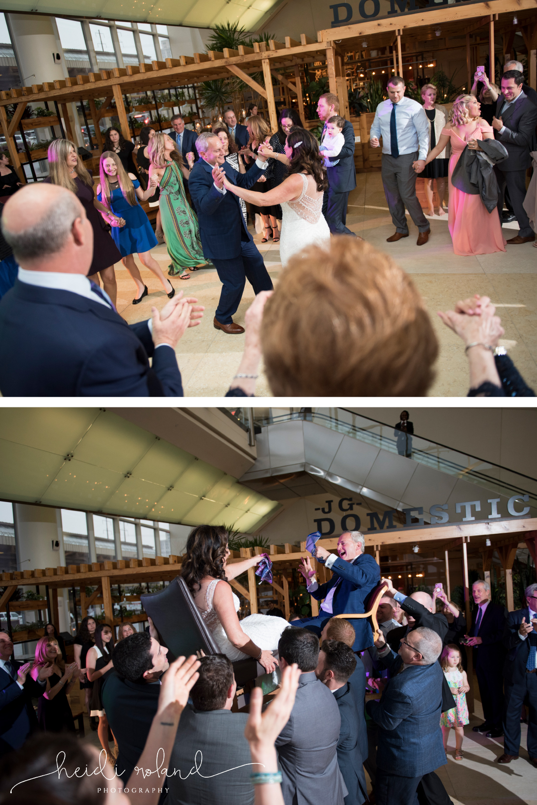 horrah wedding dance at Cira Centre Philadelphia jewish wedding