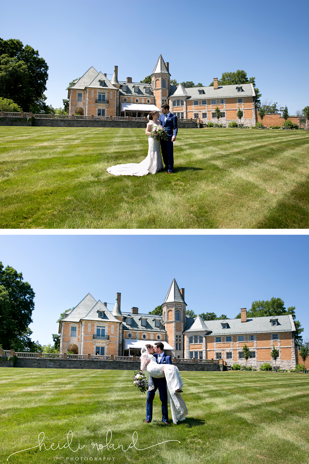 Carinwood Estate Wedding, bride and groom kissing