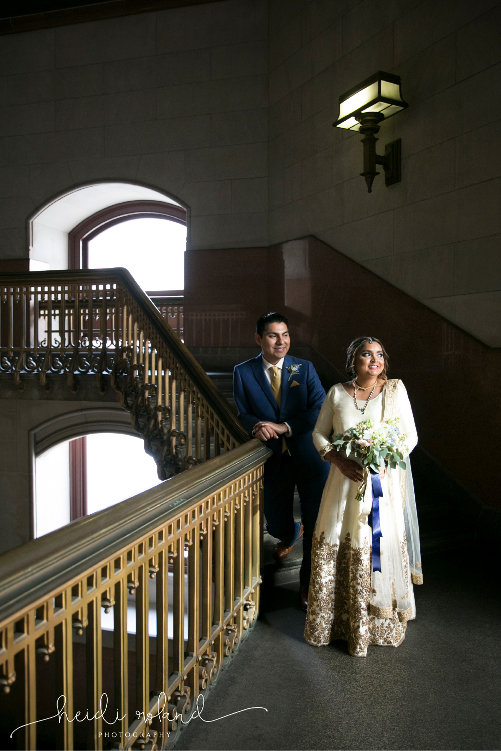 wedding photos inside Philadelphia city hall