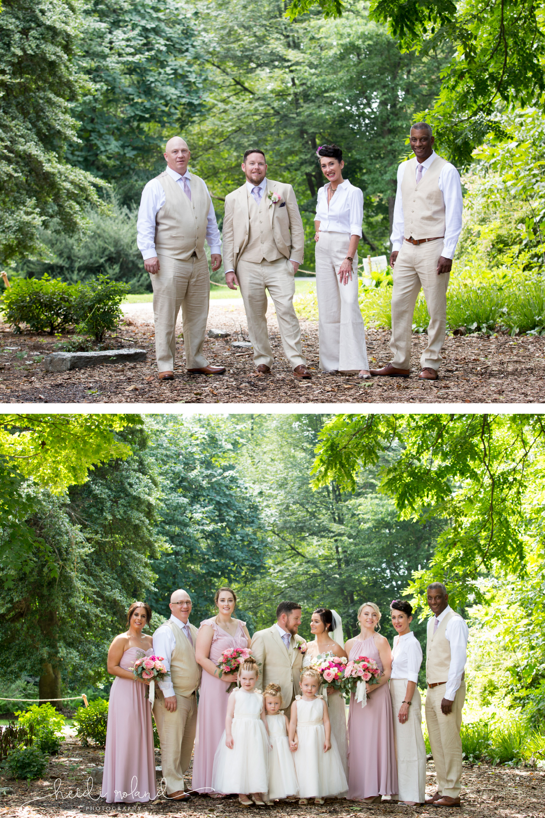 Wedding Party in the woods