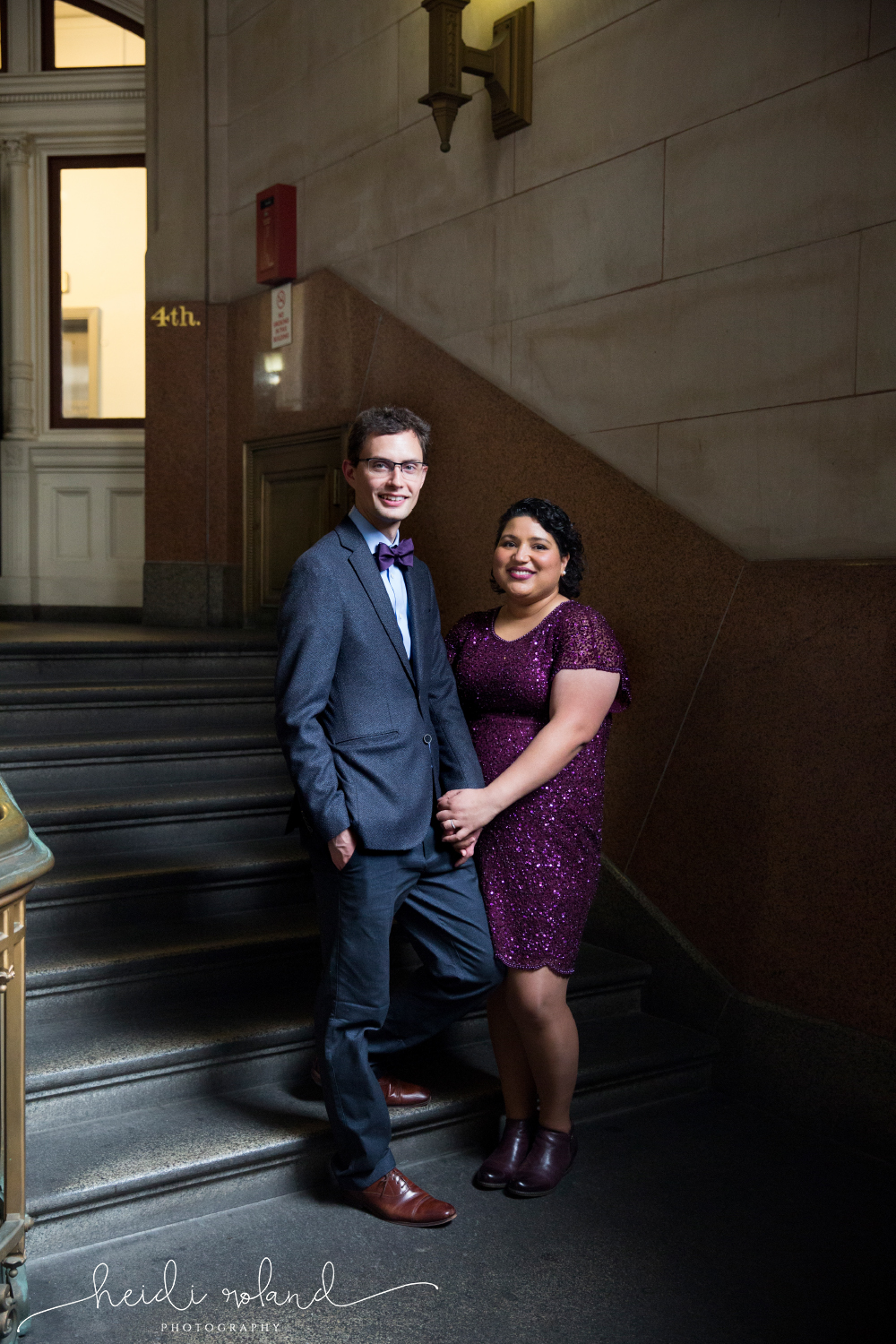 bride and groom wedding photos at Philadelphia City Hall