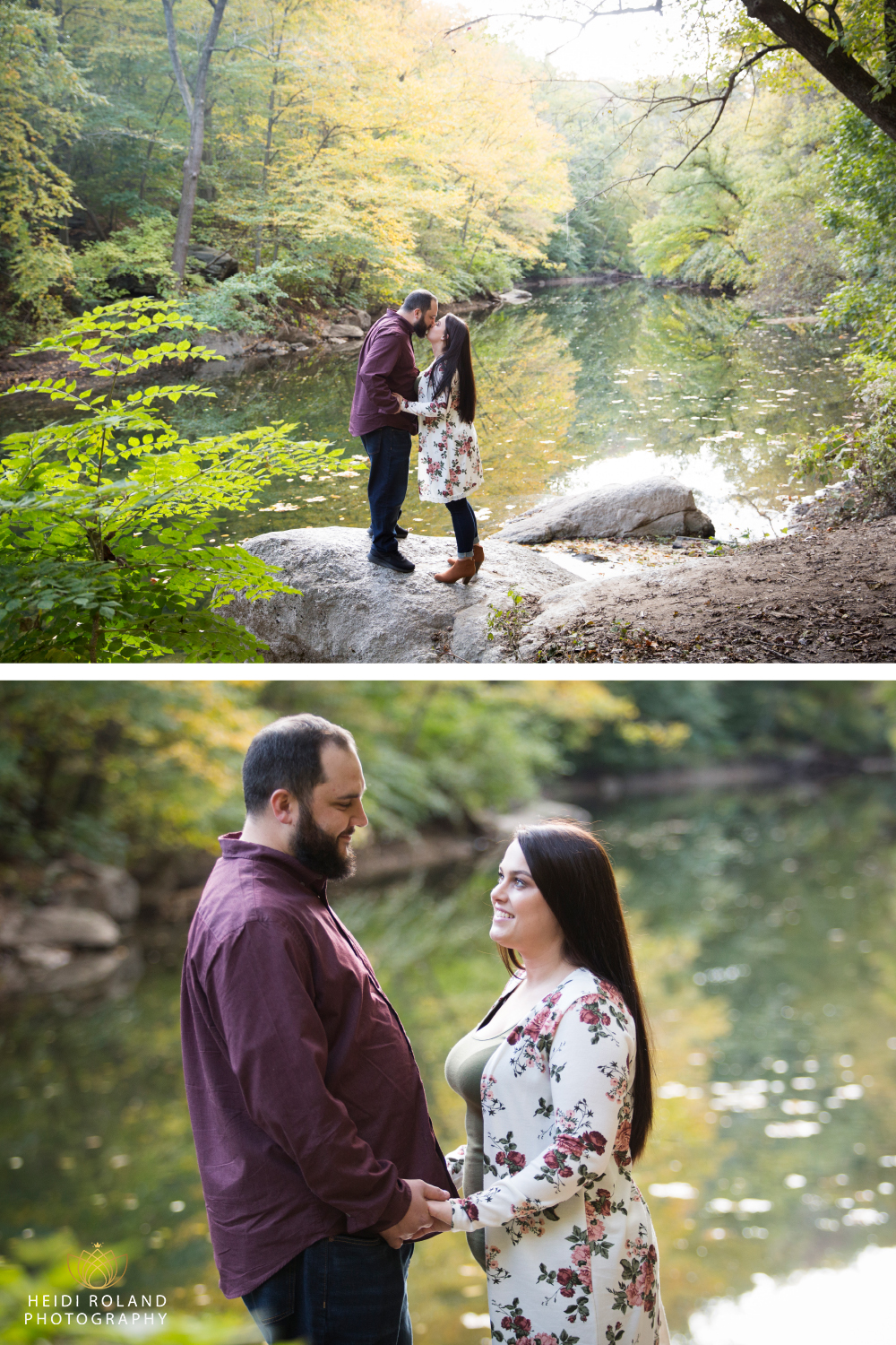 Philadelphia engagement session in the woods