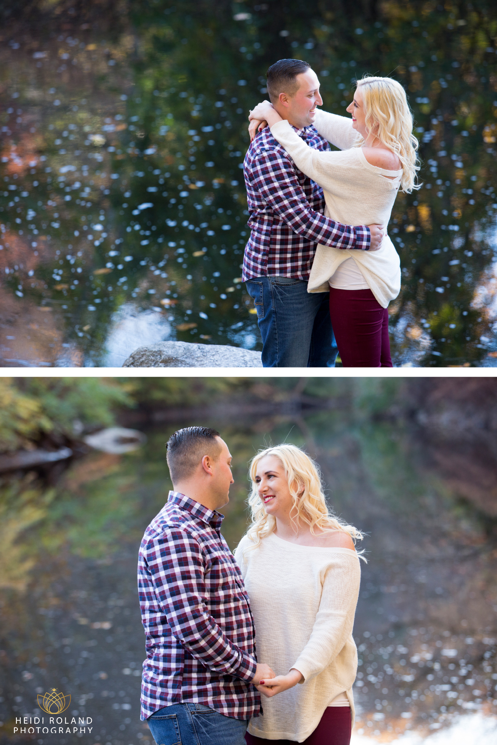 PA Engagement photos by the water