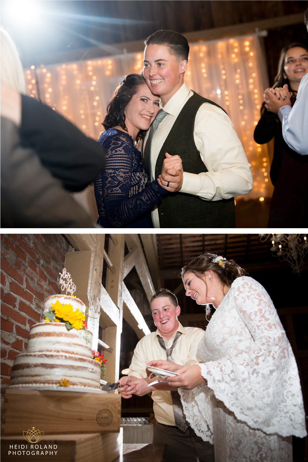 cake cutting memorytown barn wedding