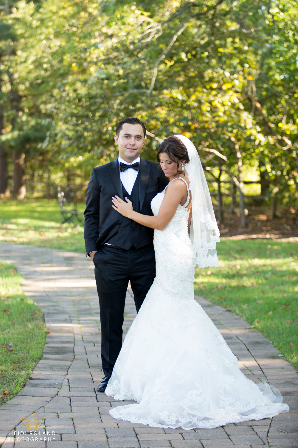 bride and groom photos at Spring Mill Manor Wedding