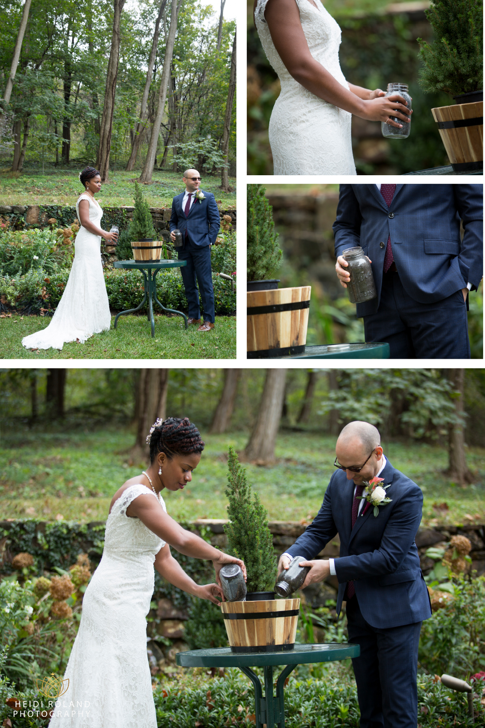 Tree planting wedding ceremony at The Washington at Historic Yellow Springs Wedding