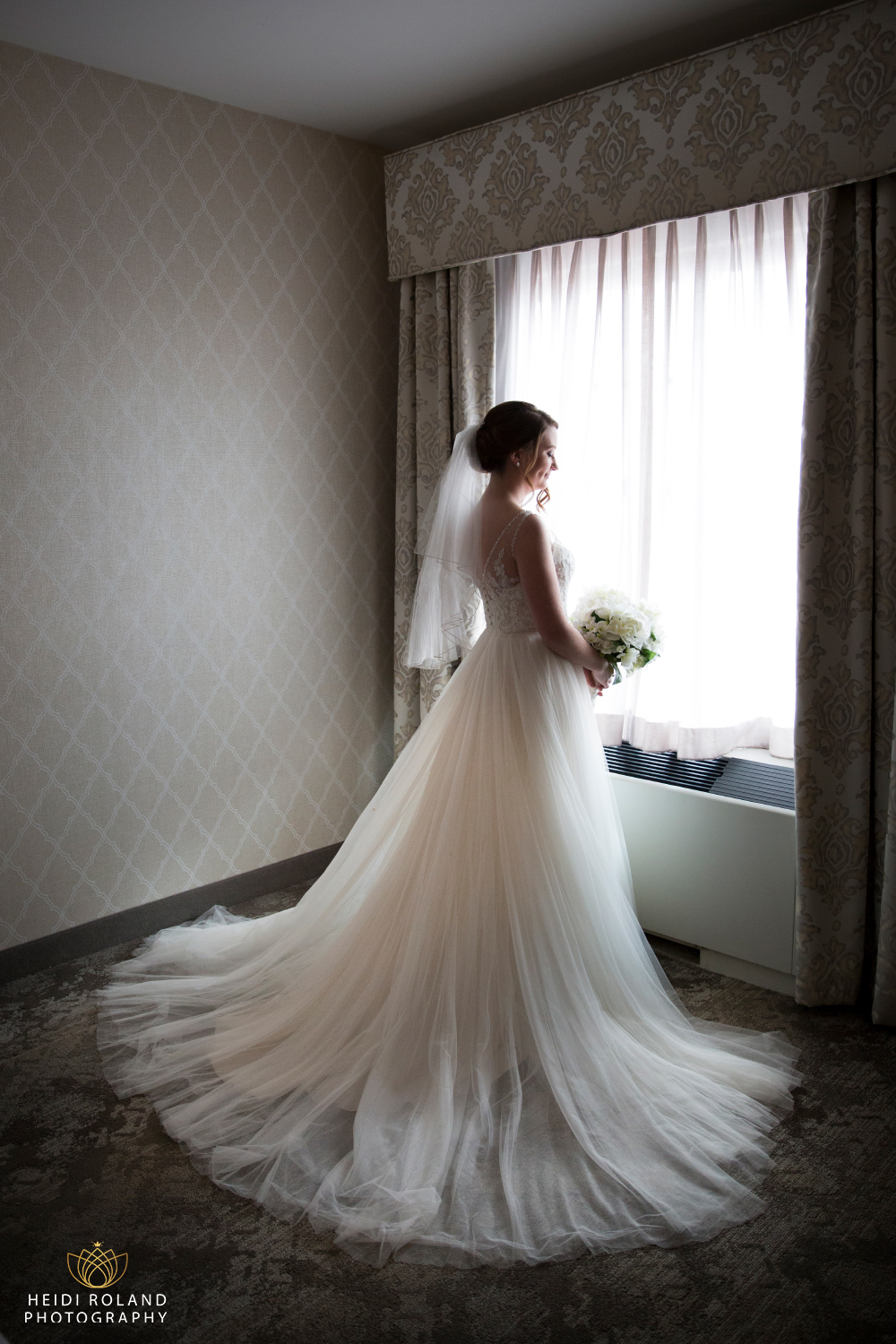 Bride photos by Heidi Roland Photography