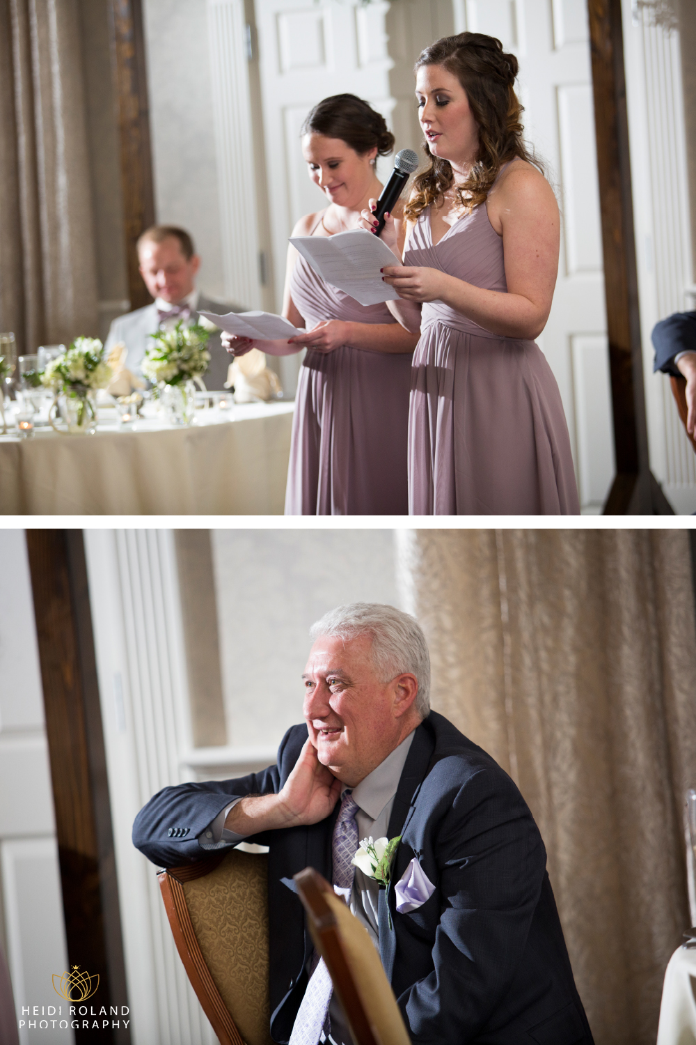 maid of honor toasts Blue Bell Country Club Wedding