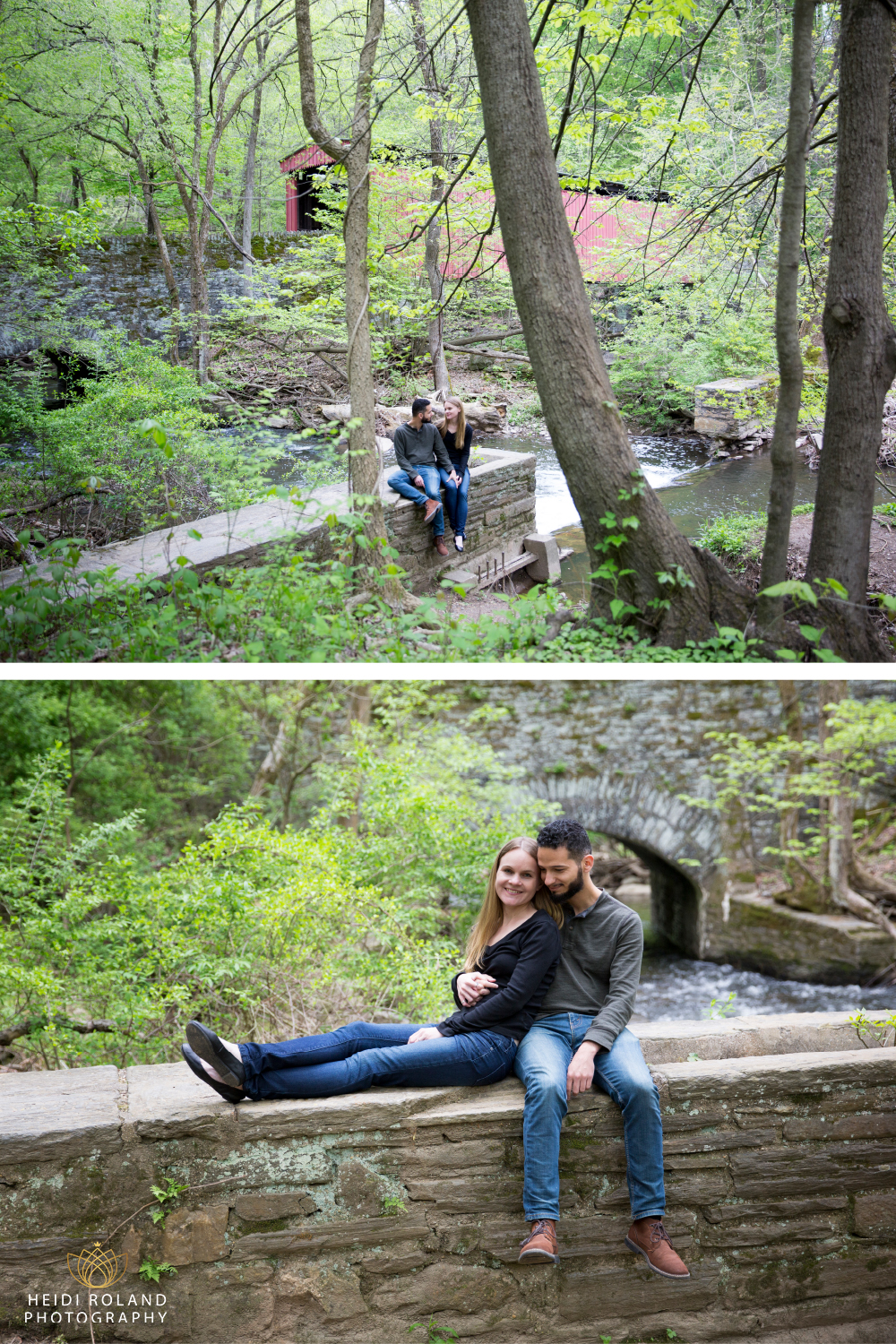 engagement photos in nature Philadelphia 