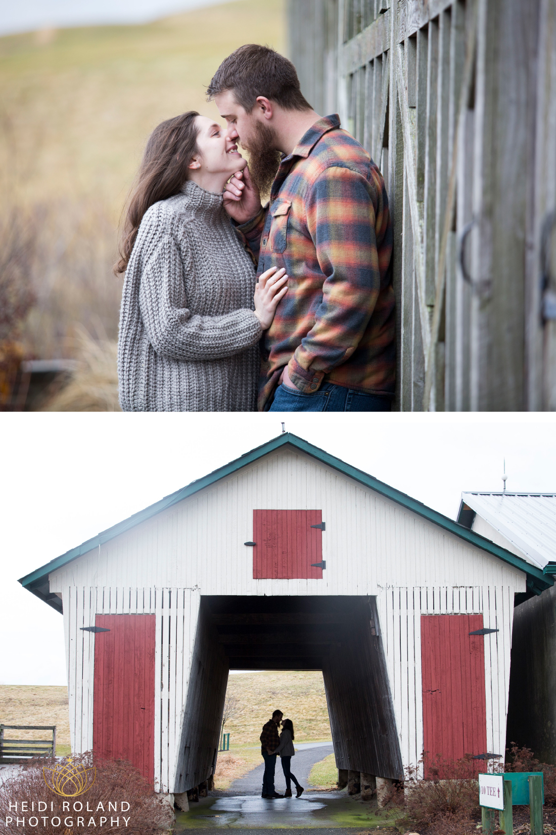 rustic barn engagement session 