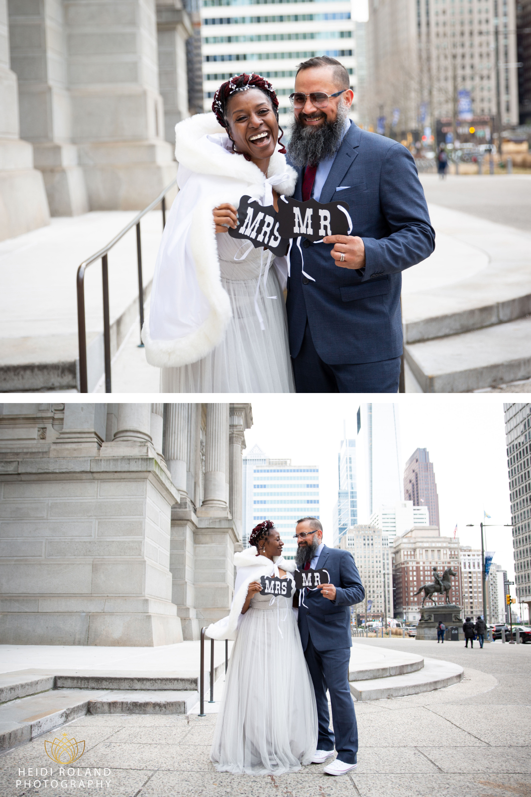 Mr and Mrs wedding photos Philly