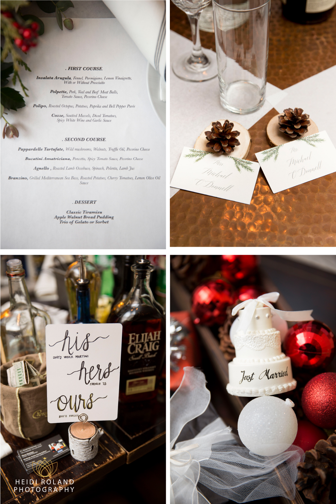 small Restaurant wedding details Philadelphia