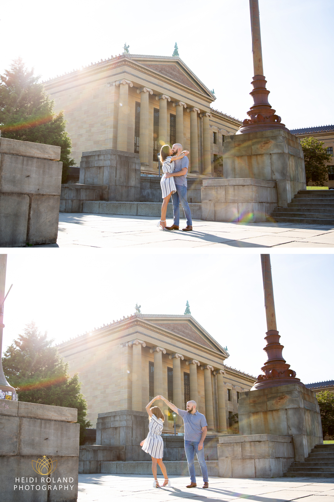 Engagement session at Art Museum
