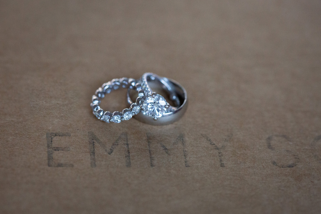 Diamond Castle rings and Emmy squared pizza Philadelphia