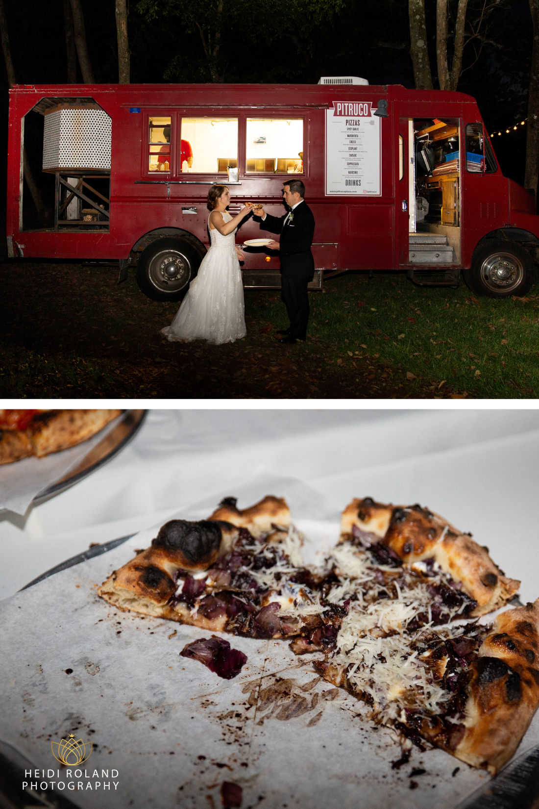 pitruco pizza truck at wedding