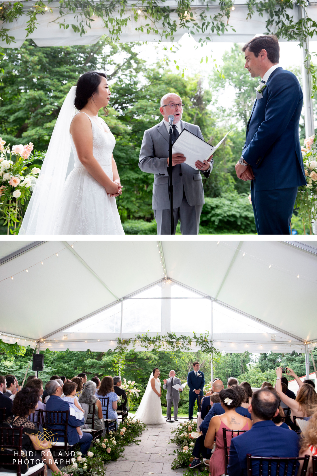 Ridgeland Mansion wedding ceremony 